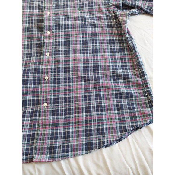 Polo Ralph Lauren Classic Performance Flannel Shirt Plaid Red Blue Green XXL - Picture 6 of 16
